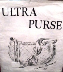 TIED HANDLE ULTRASUEDE OR NOT SADDLE BAG PURSE PATTERN